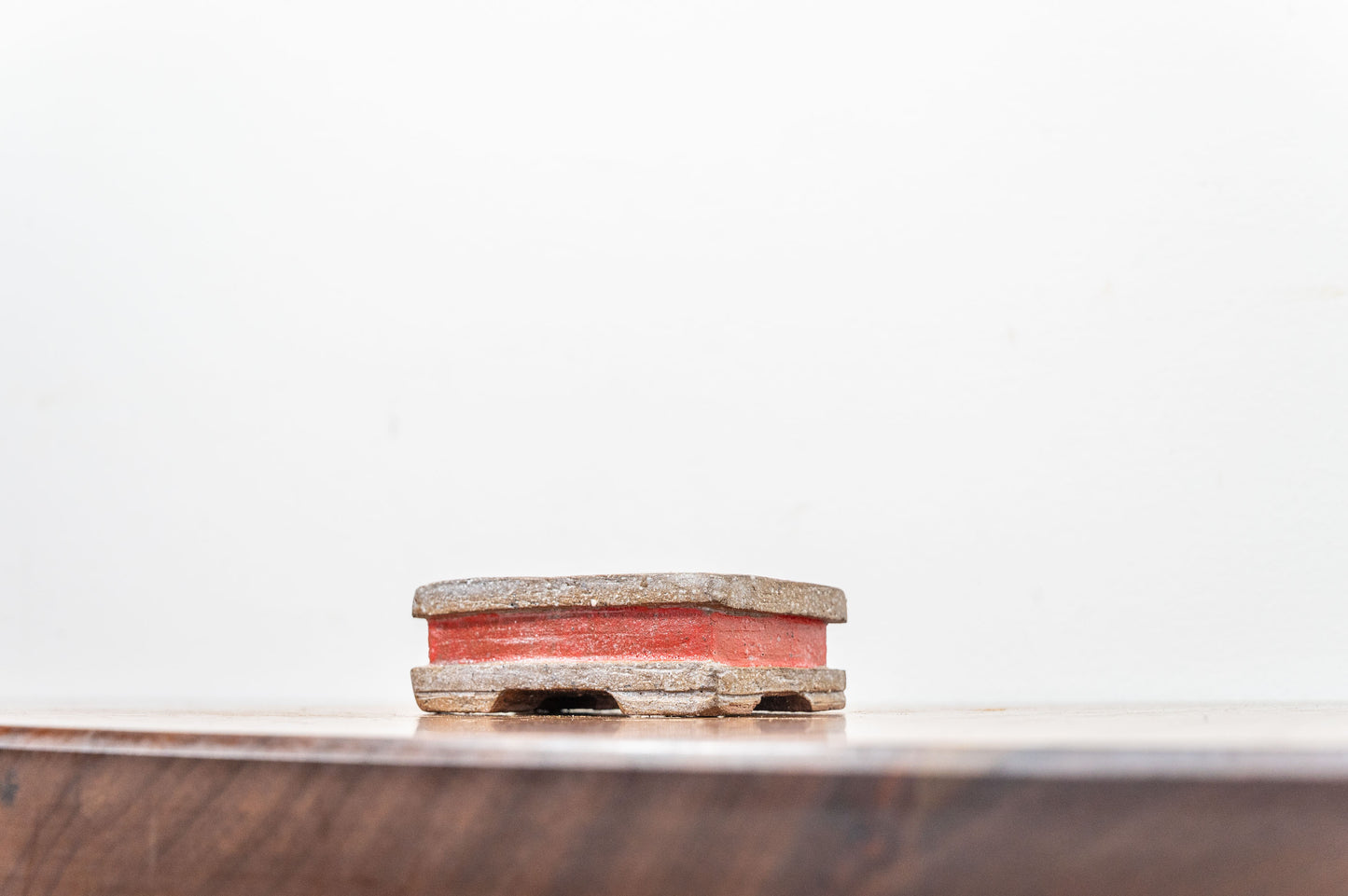 Splashed Satin - Red  Ceramic 8cm Bonsai Vessel