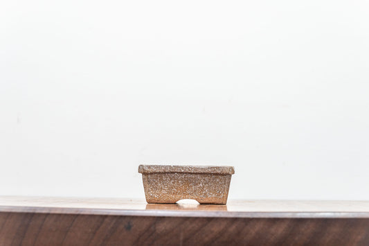 Splashed Satin Ceramic 8cm Bonsai Vessel