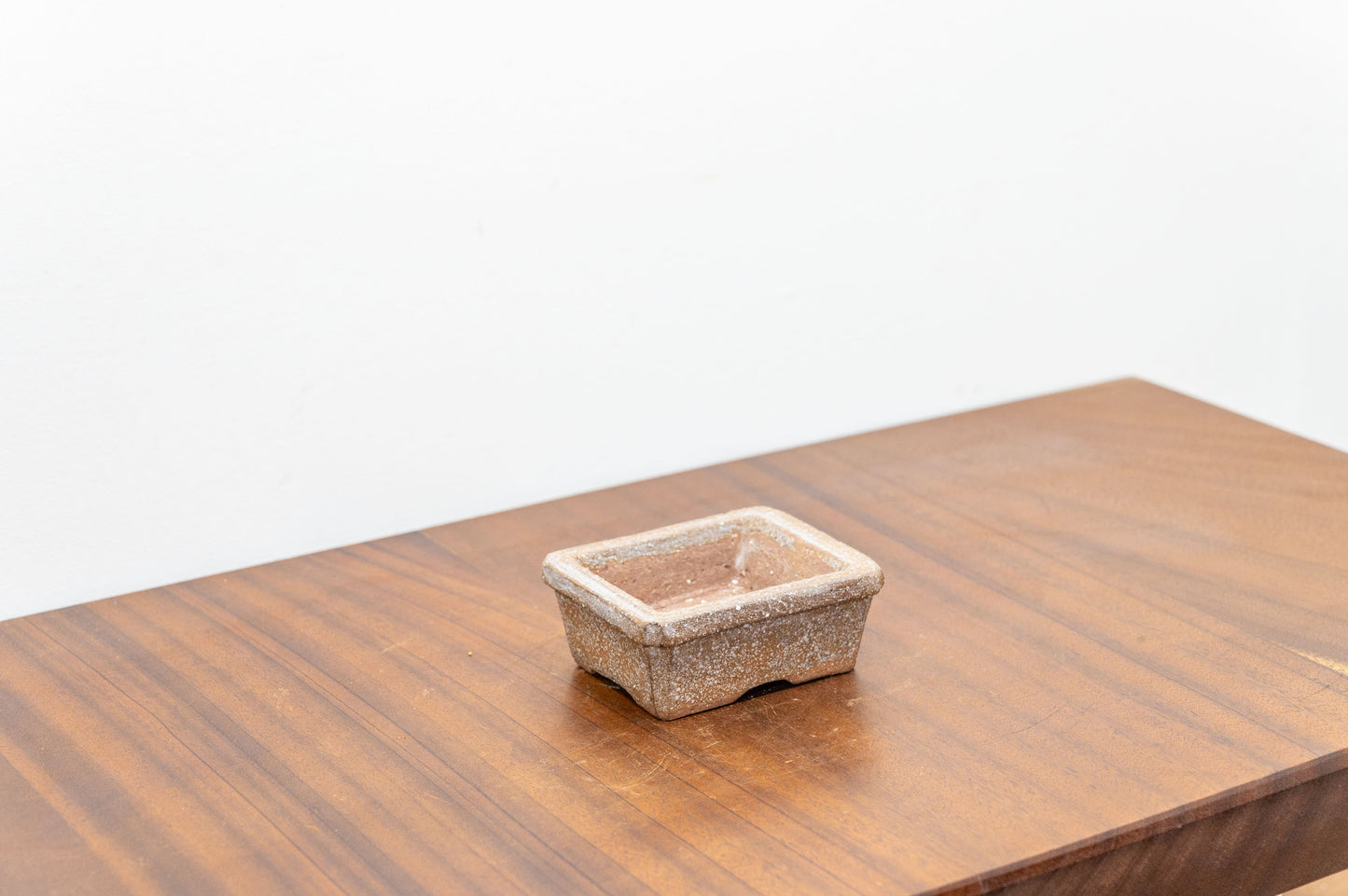 Splashed Satin Ceramic 8cm Bonsai Vessel