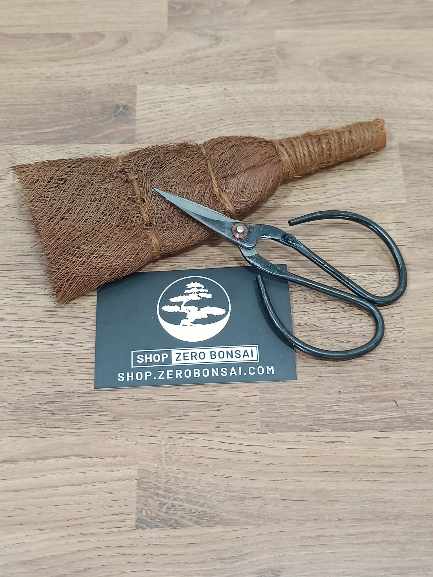 Bonsai Basic Care Set - Coir Brush and Budget Shears