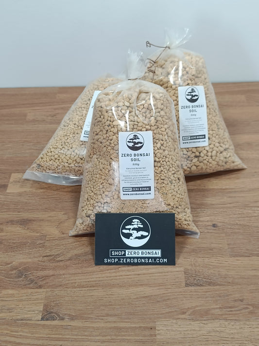 Kanuma Bonsai Soil - Triple  Pack - 3 x 500g (for azaleas & lime hating trees)