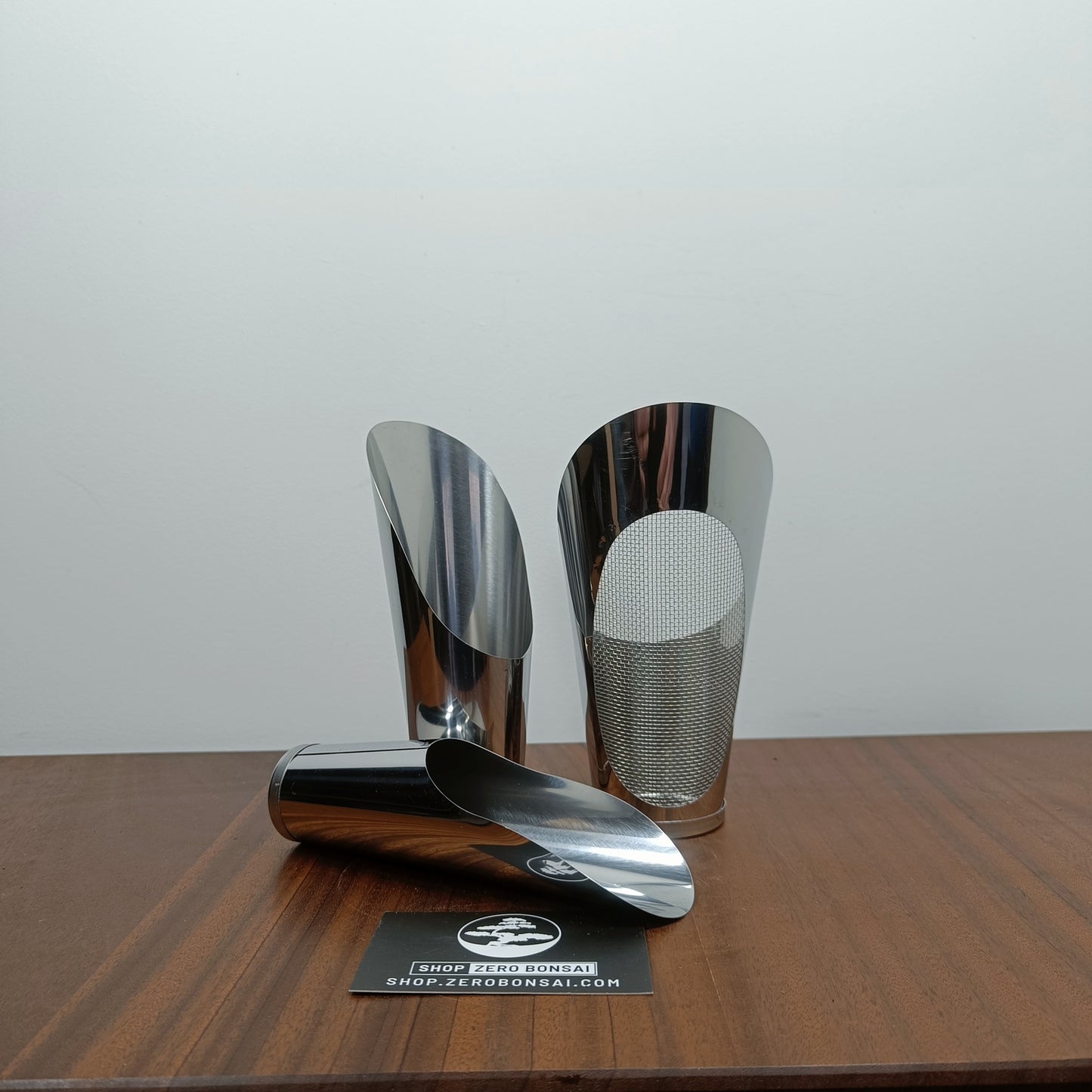 Japanese Stainless Bonsai Soil scoop/sieve set