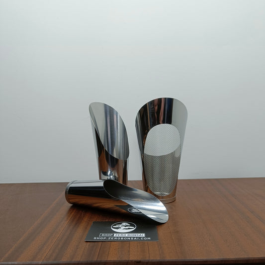Japanese Stainless Bonsai Soil scoop/sieve set