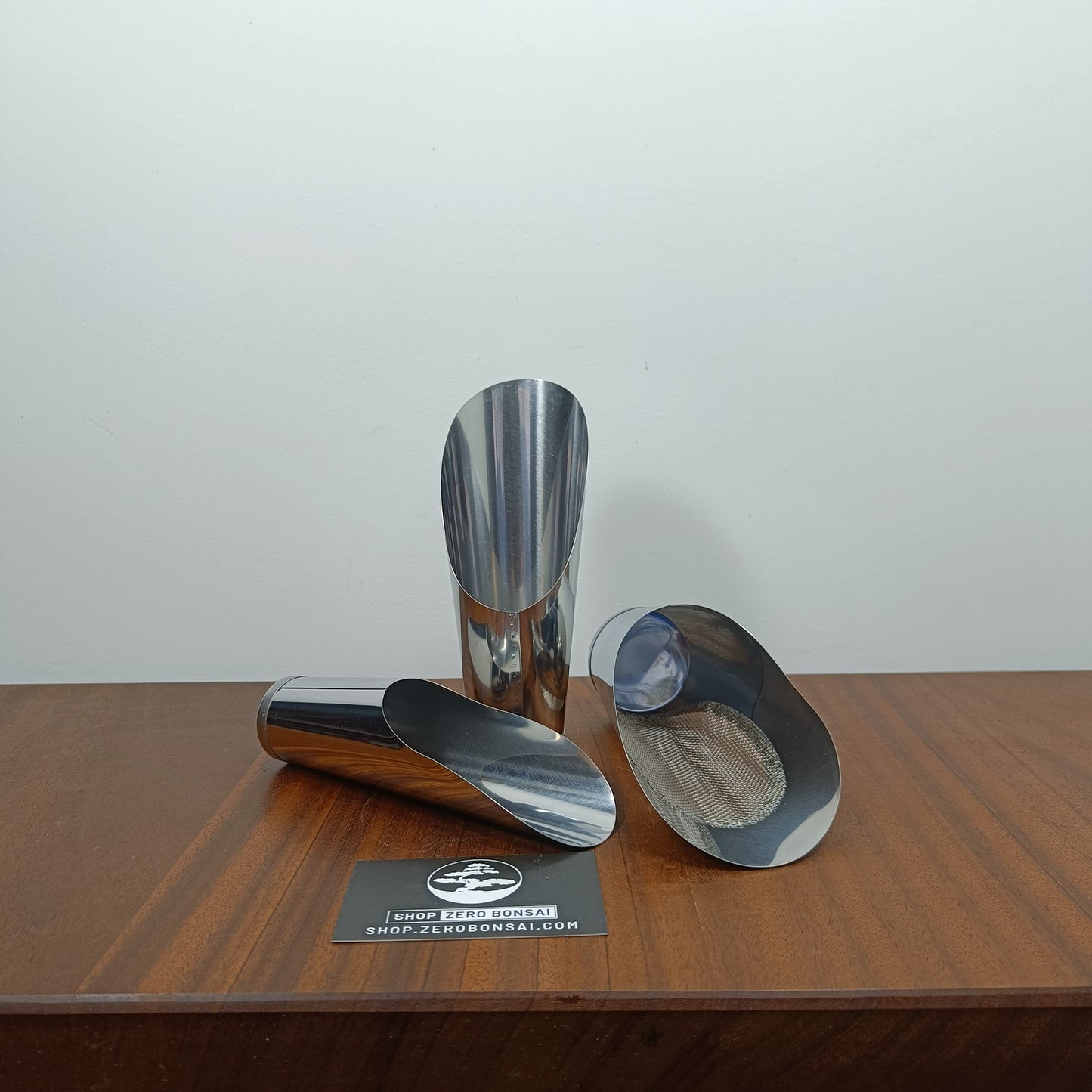 Japanese Stainless Bonsai Soil scoop/sieve set