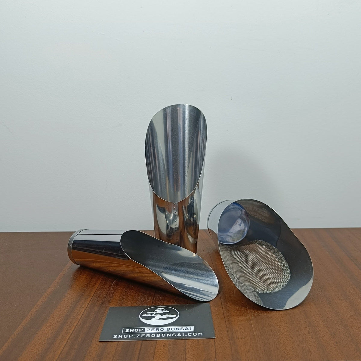 Japanese Stainless Bonsai Soil scoop/sieve set