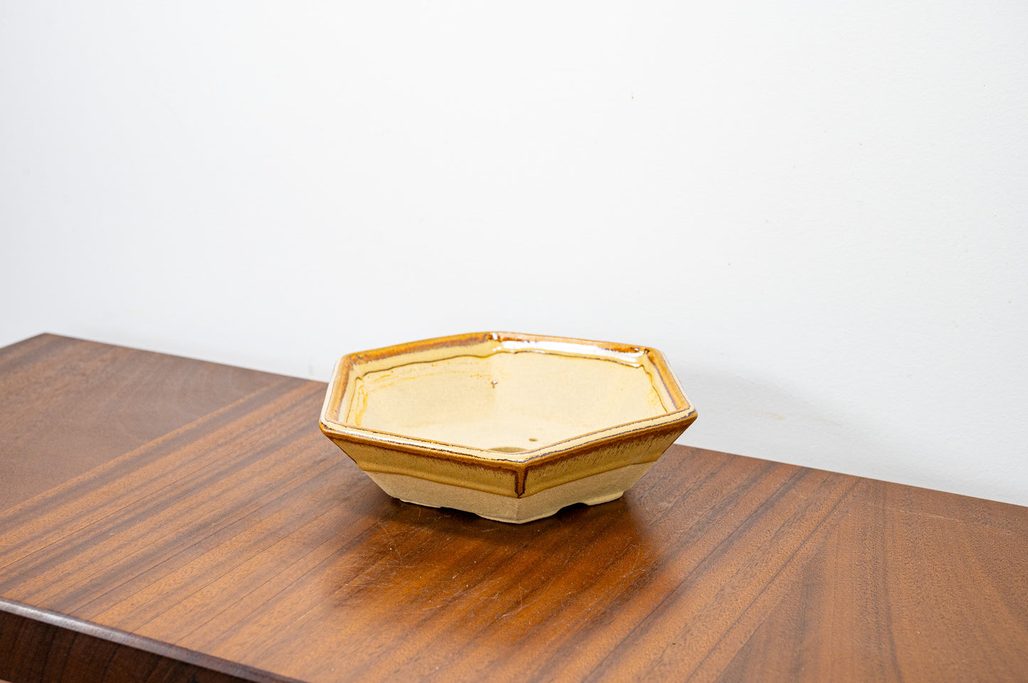 Topaz DEEP Hexagon Bonsai Dish 20cm - USED