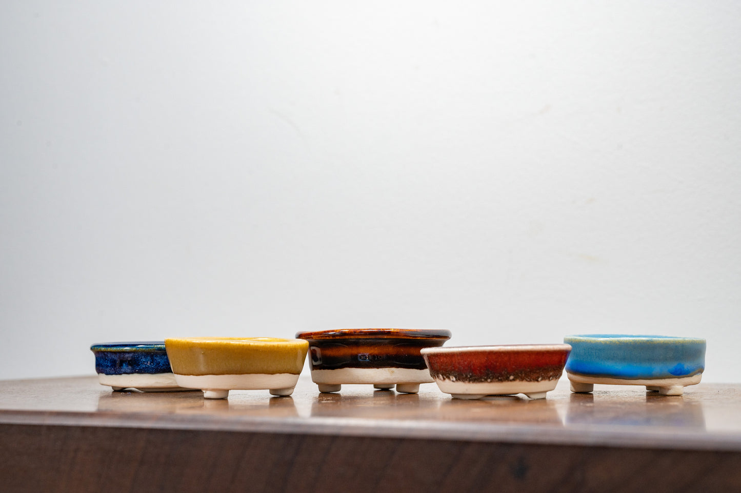 Topaz Round Ceramic Bonsai Dish 6cm