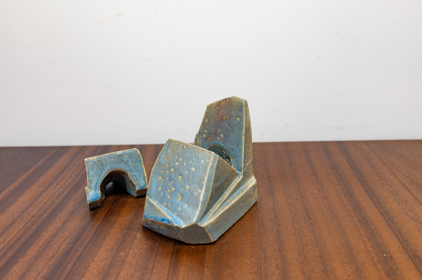 Symphony Blue CARVED Ceramic INCENSE Burner