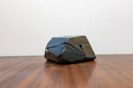 Blue Ebony CARVED Ceramic INCENSE Burner