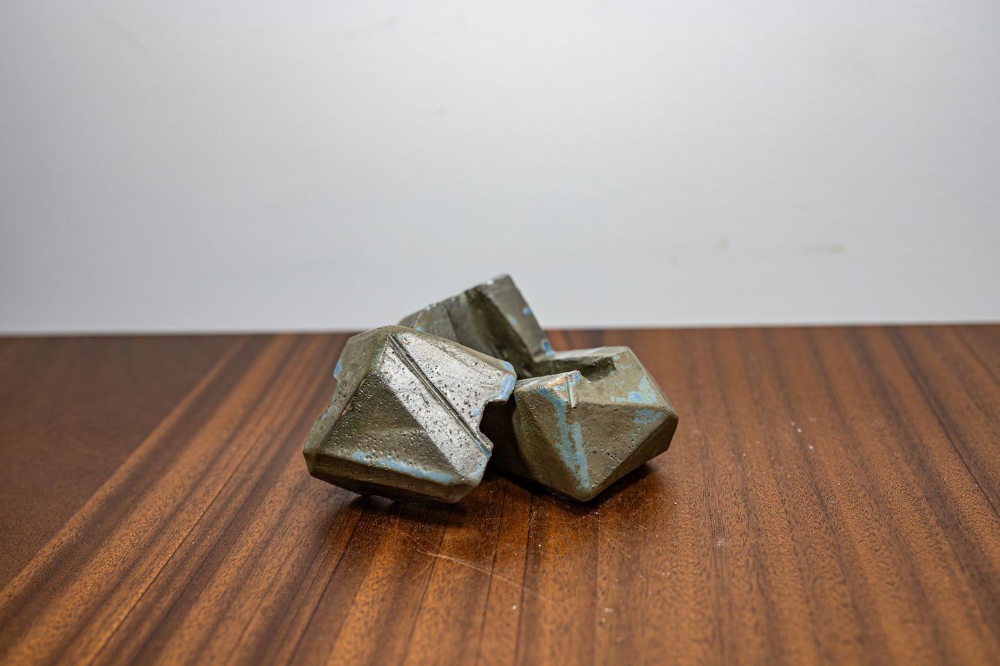 Blue / Grey CARVED Ceramic INCENSE Burner