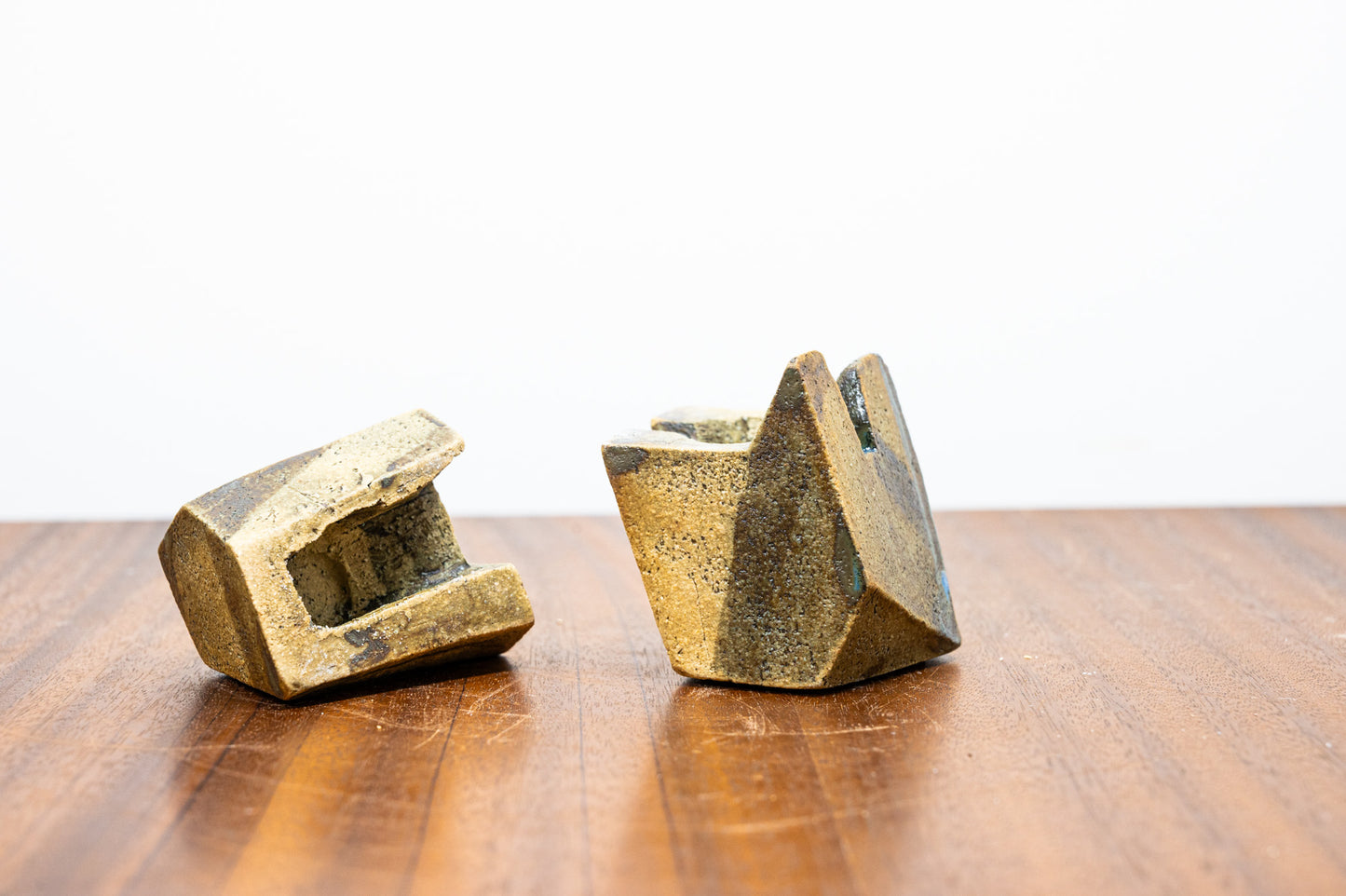 Blue / Grey CARVED Ceramic INCENSE Burner