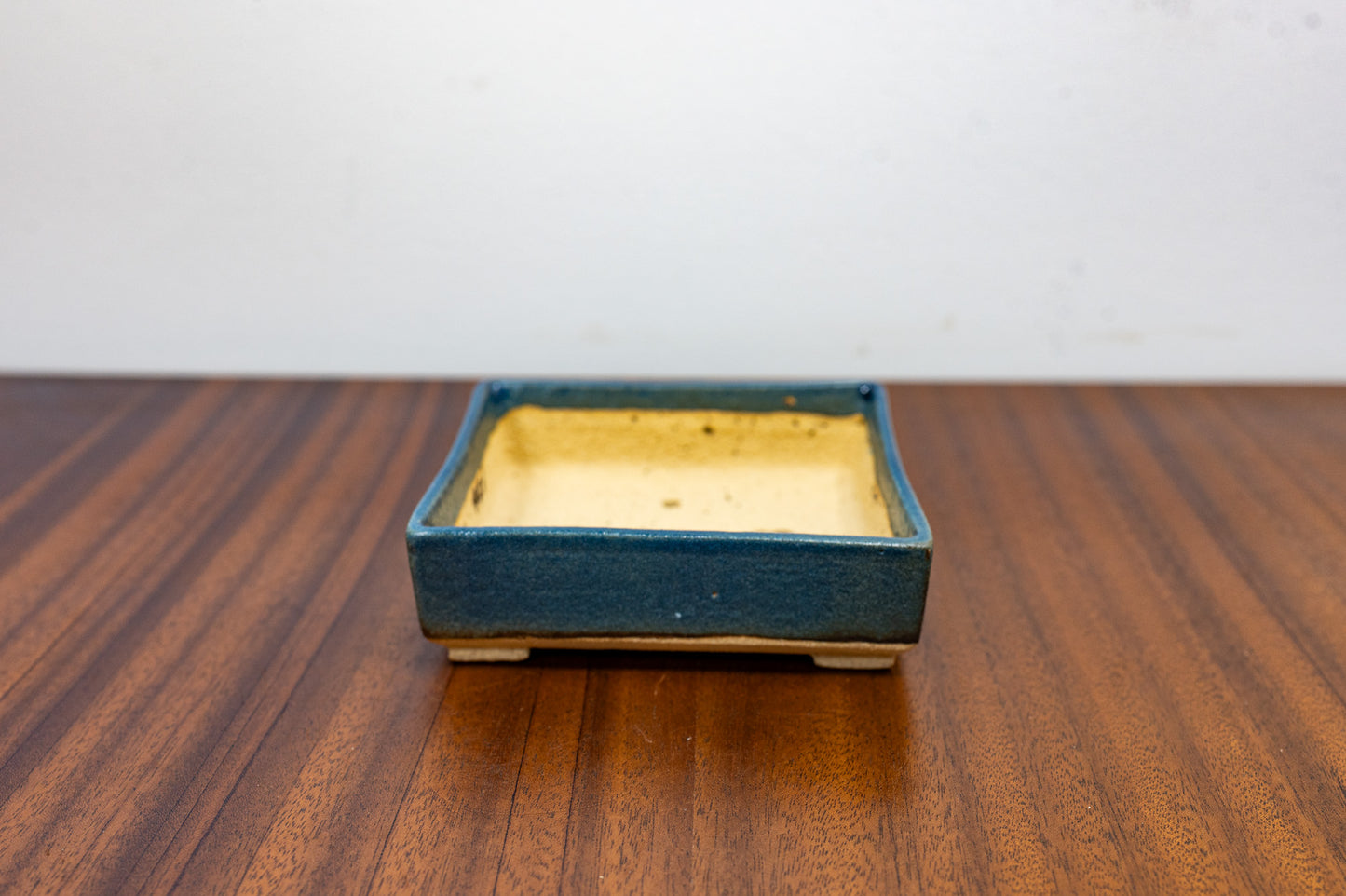 Matt Blue Rectangular Bonsai Pot 10cm