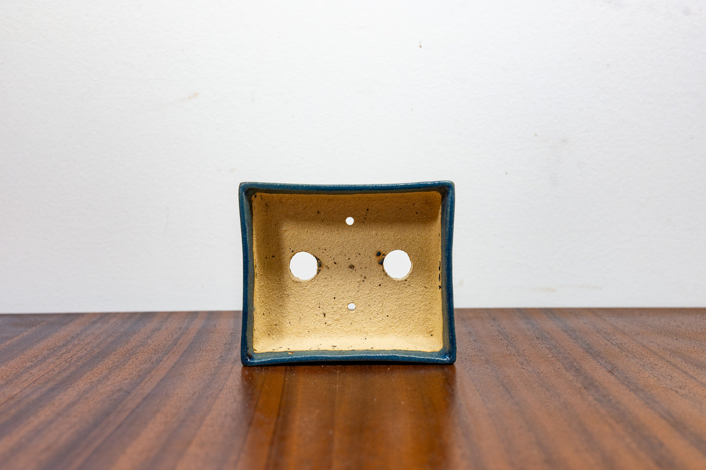 Matt Blue Rectangular Bonsai Pot 10cm