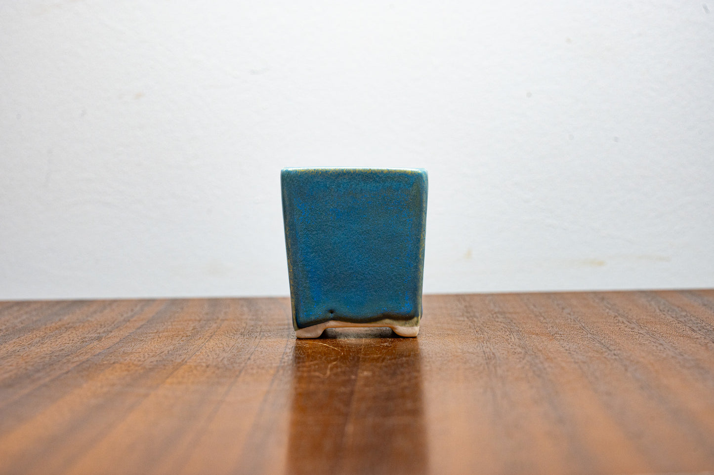 Symphony Blue White Stoneware Cascade Bonsai Pot 4.5cm