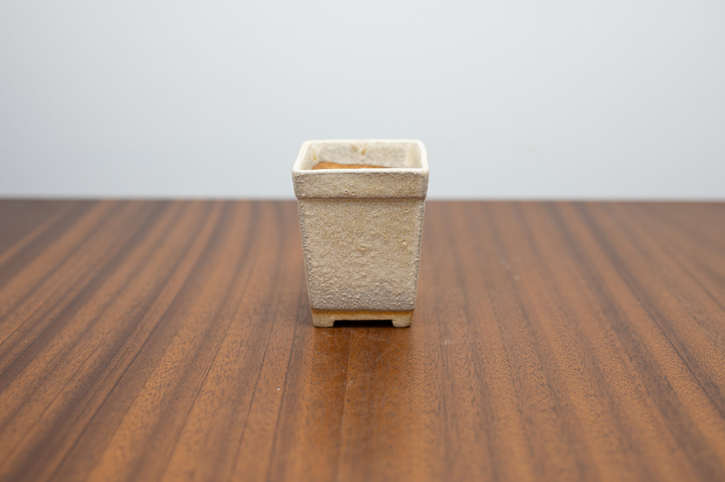 Oatmeal Ceramic Cascade Bonsai Pot 5cm