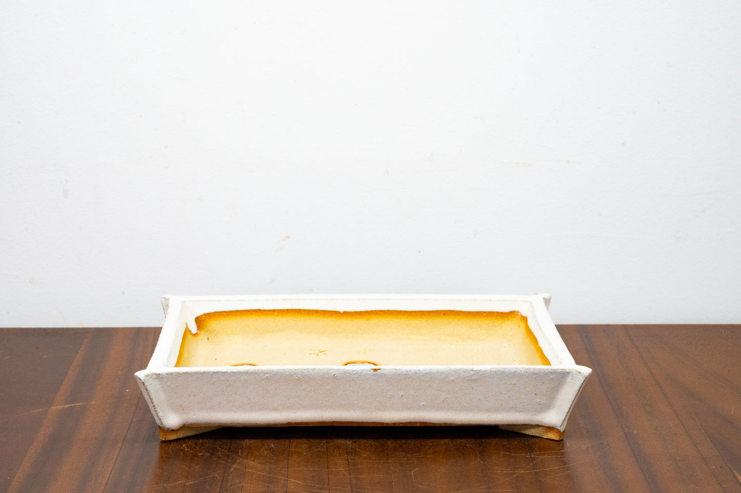 Romantic Cream Rectangular Ceramic Bonsai Dish 23cm