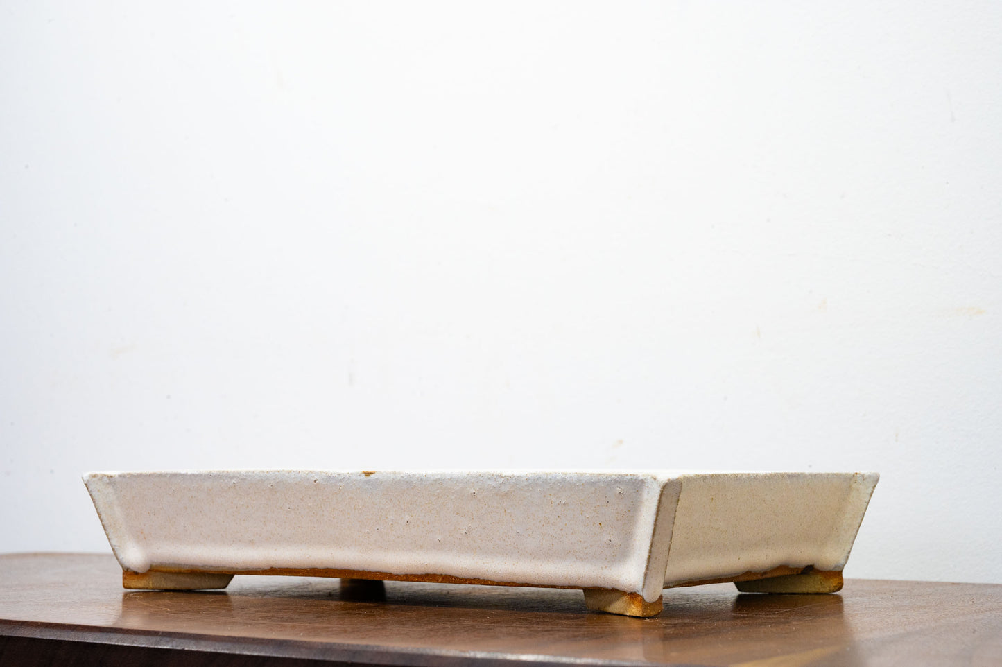 Romantic Cream Rectangular Ceramic Bonsai Dish 23cm