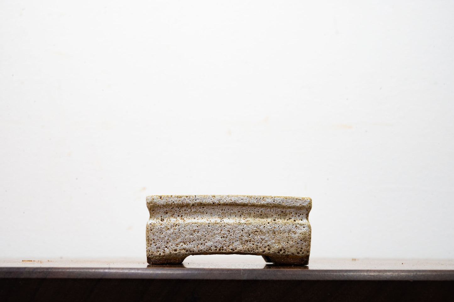 Textured Romantic Cream Ceramic 7.5cm Bonsai Vessel