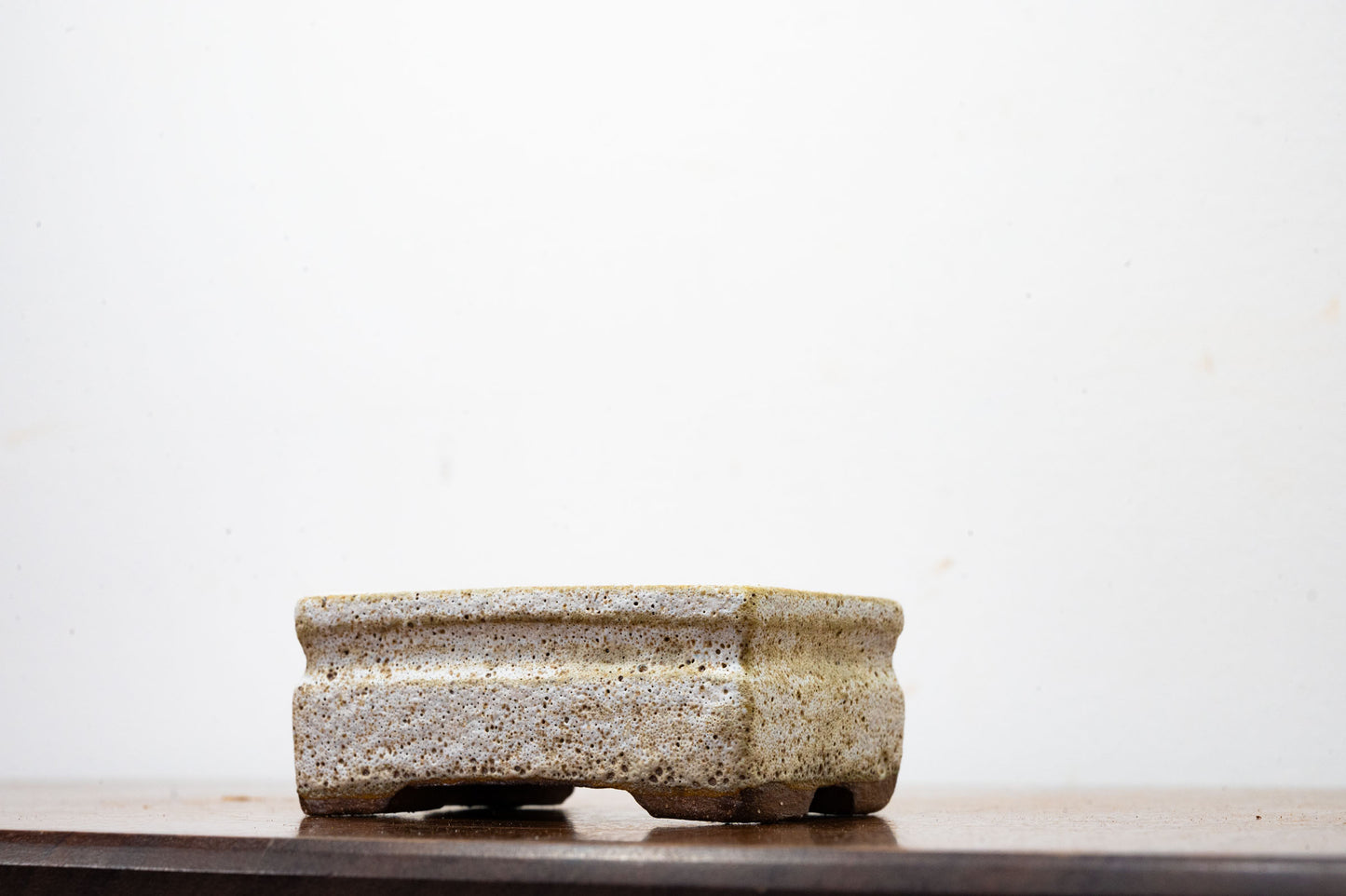 Textured Romantic Cream Ceramic 7.5cm Bonsai Vessel