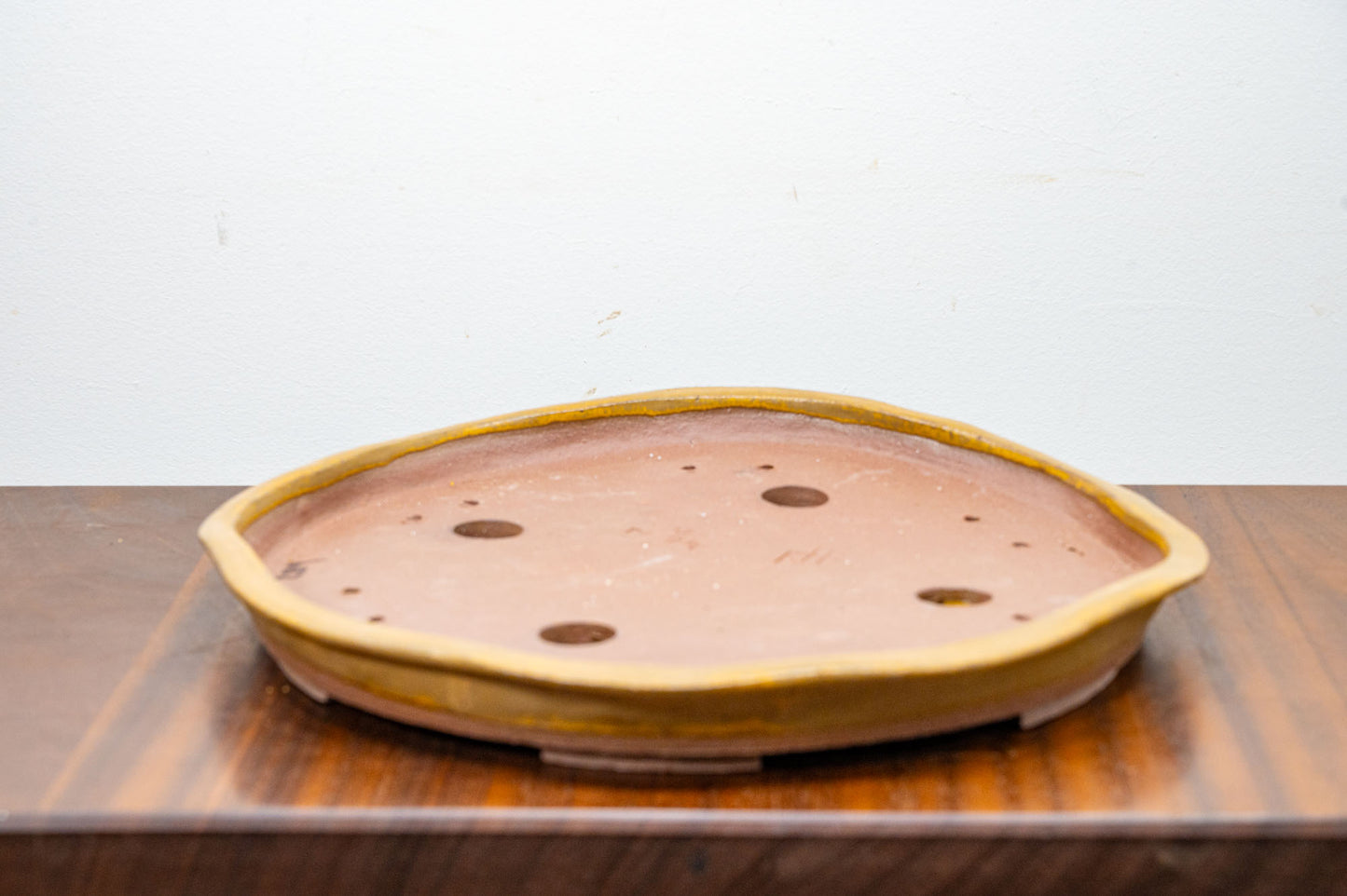 NANBAN  Ceramic Abstract in Local Derbyshire  Clay -   Venus Brown 29cm Dish