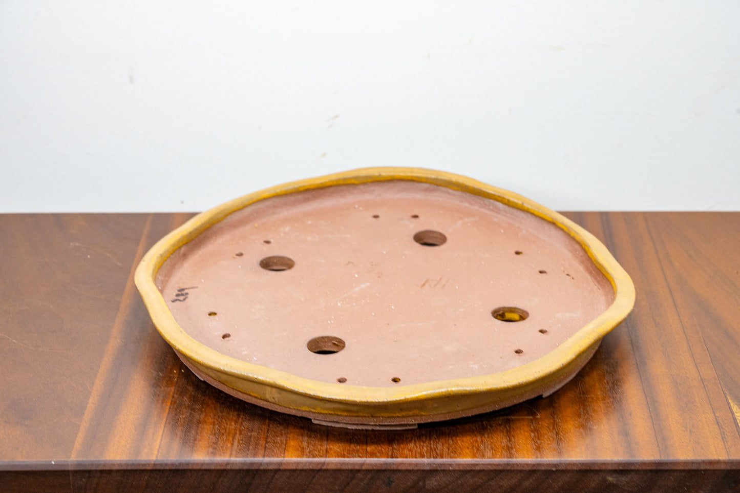 NANBAN  Ceramic Abstract in Local Derbyshire  Clay -   Venus Brown 29cm Dish