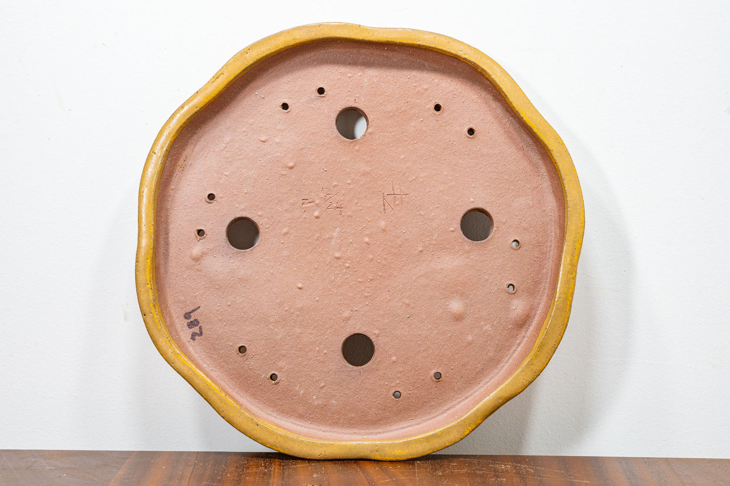 NANBAN  Ceramic Abstract in Local Derbyshire  Clay -   Venus Brown 29cm Dish