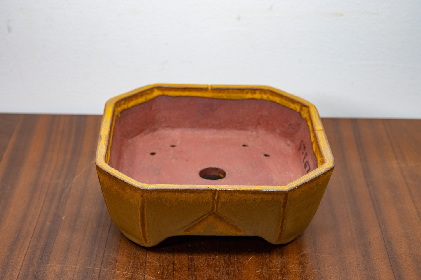 Venus Brown DEEP Square Ceramic Bonsai Dish 17cm