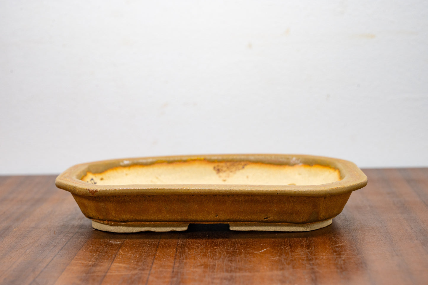 Venus Brown - Shallow Rectangular Ceramic Bonsai Pot 18cm