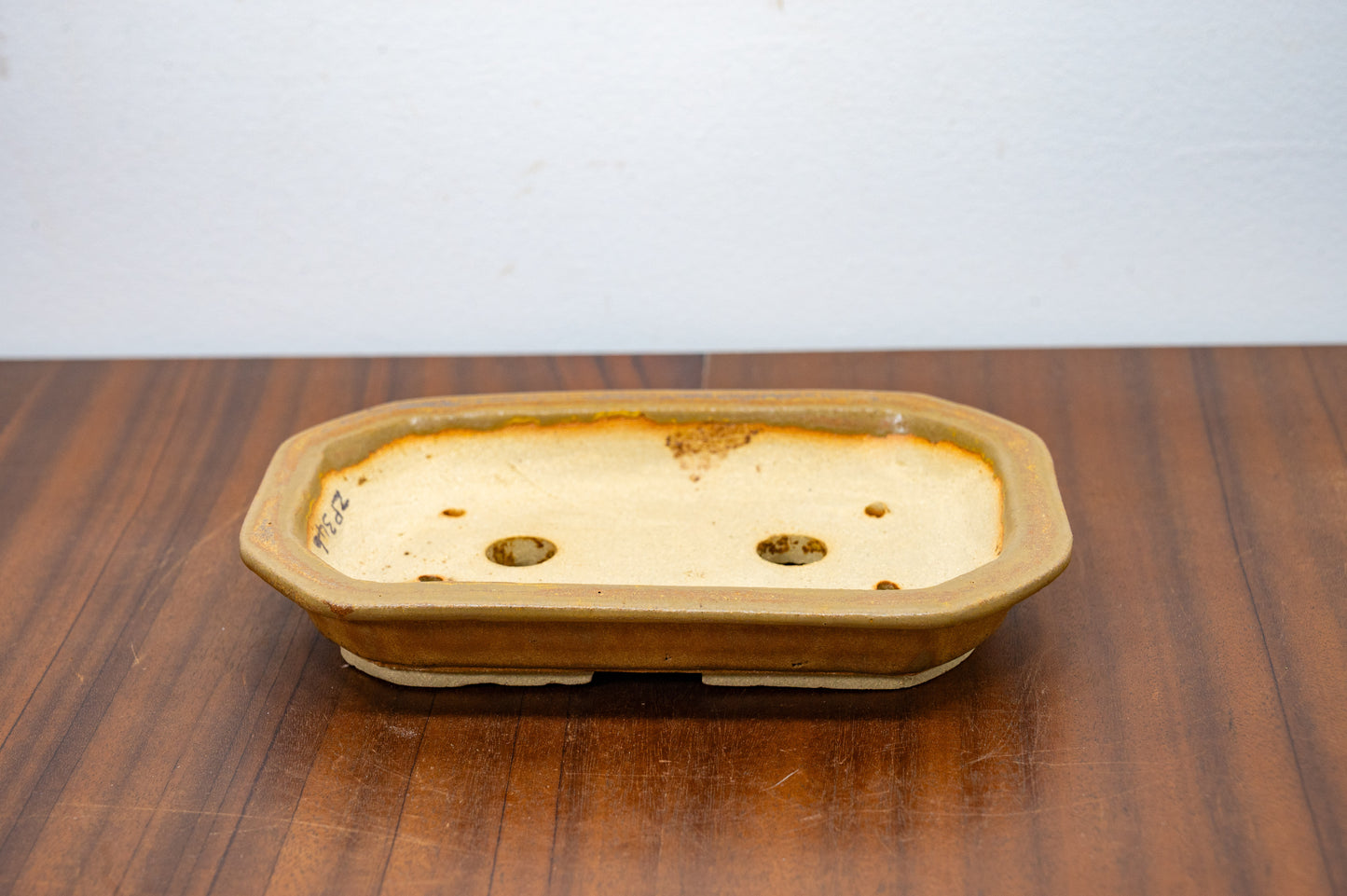 Venus Brown - Shallow Rectangular Ceramic Bonsai Pot 18cm