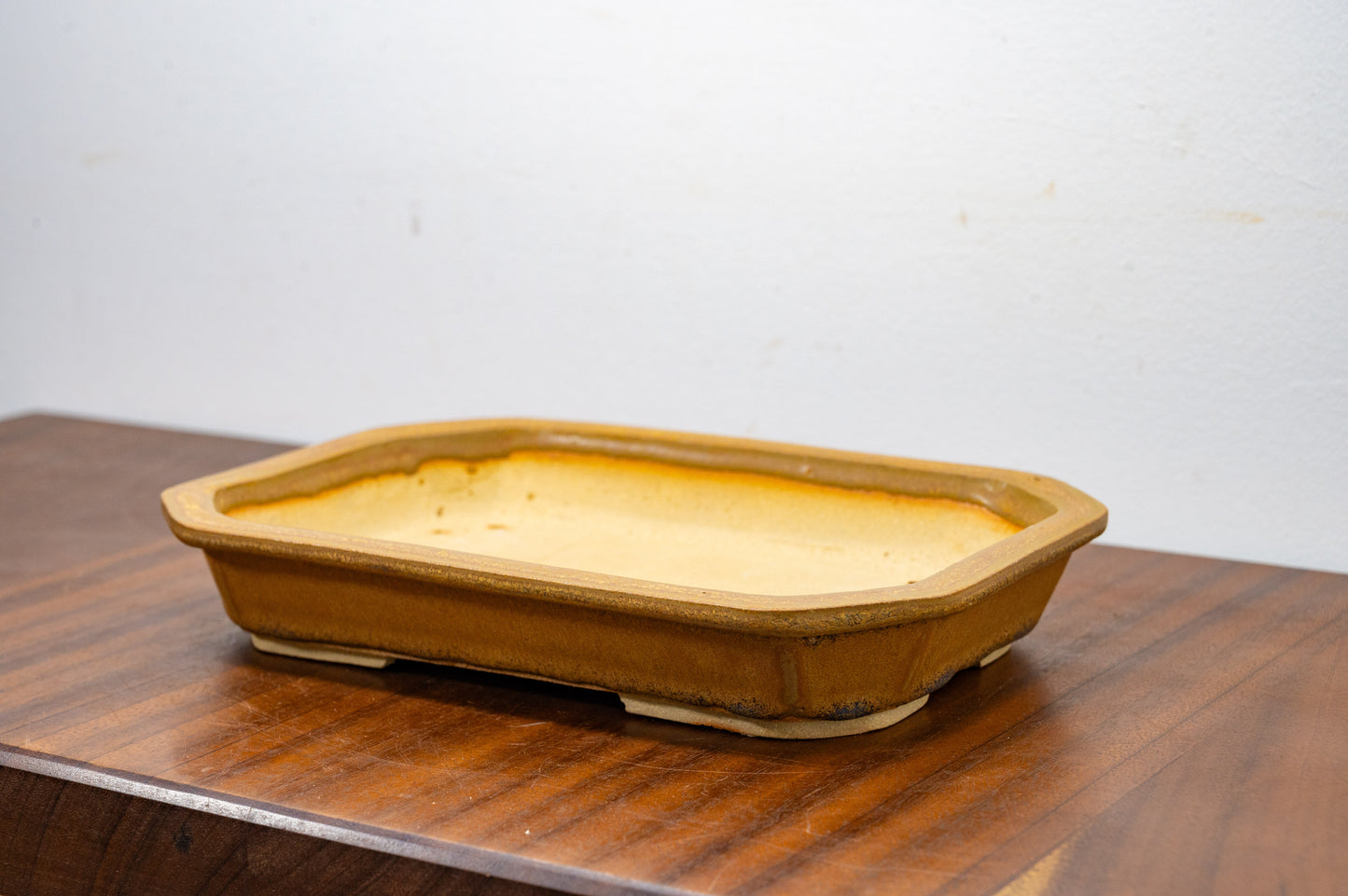 Venus Brown - Rectangular Ceramic Bonsai Dish 23cm