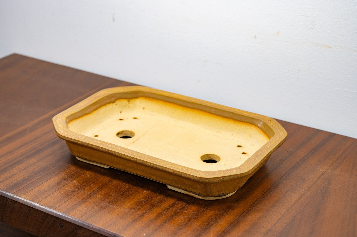 Venus Brown - Rectangular Ceramic Bonsai Dish 23cm