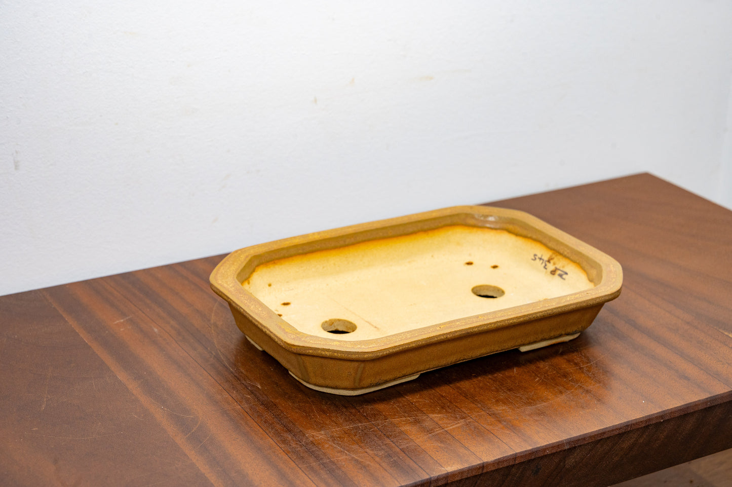 Venus Brown - Rectangular Ceramic Bonsai Dish 23cm
