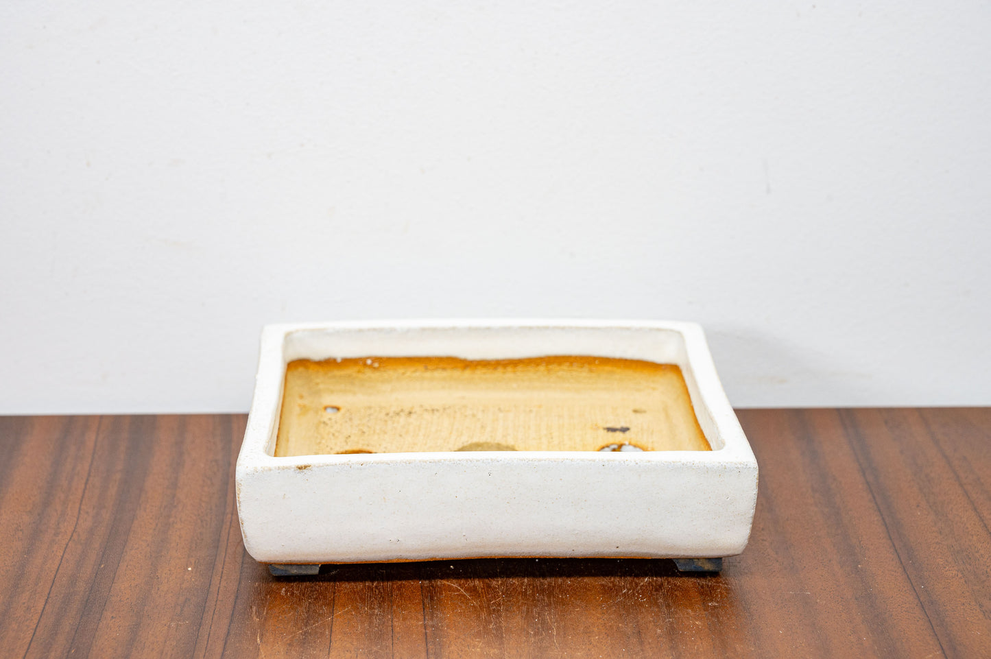 Romantic Cream  Rectangular Ceramic Bonsai Dish 16cm