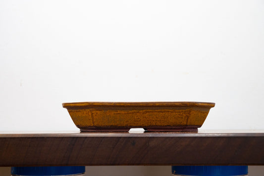 Venus Brown - Rectangular Ceramic Bonsai Dish 22cm