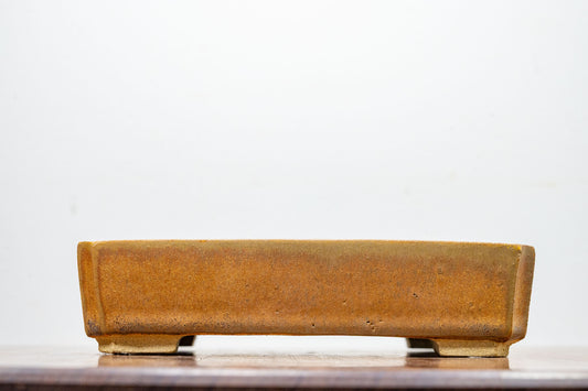 Venus Brown Rectangular Ceramic Bonsai Dish 17cm