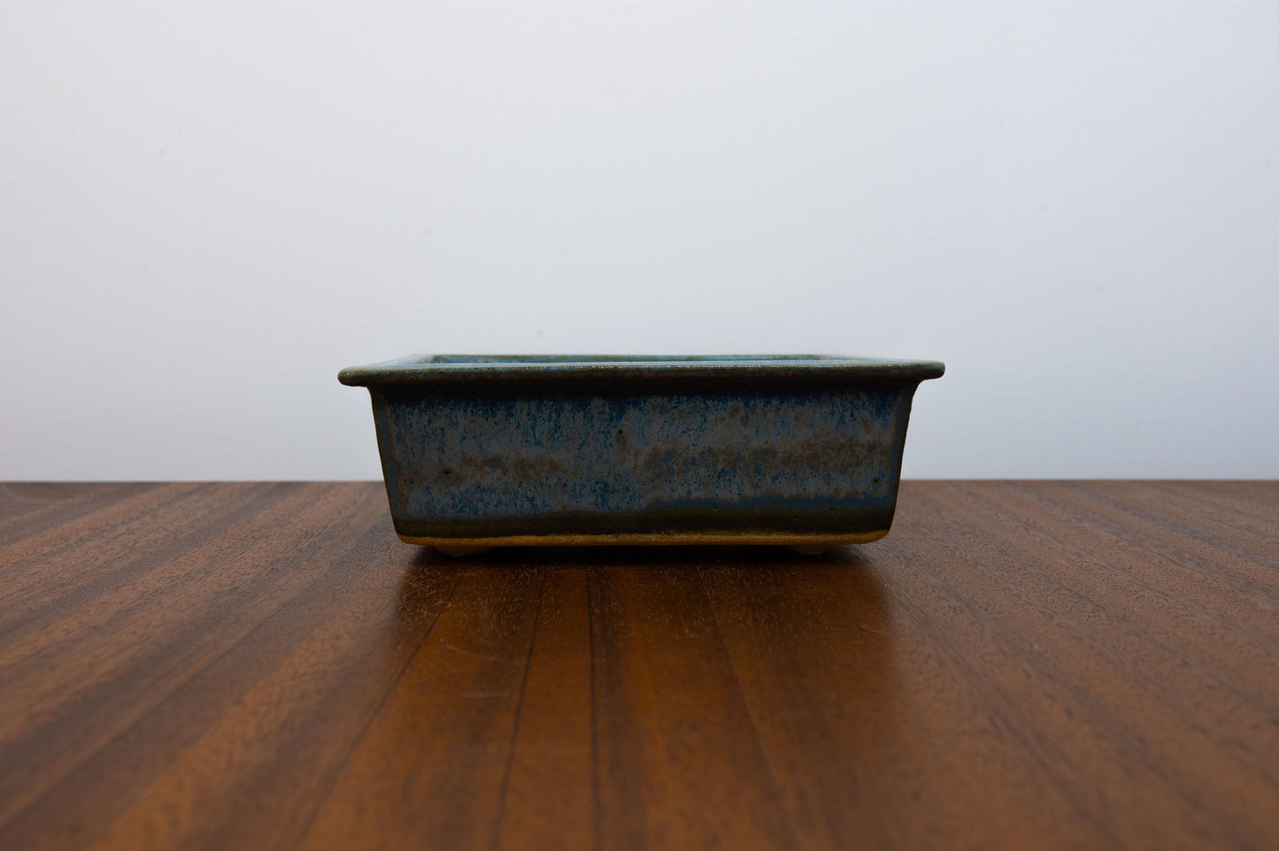 Blue / Grey Rectangular Bonsai Pot 13cm