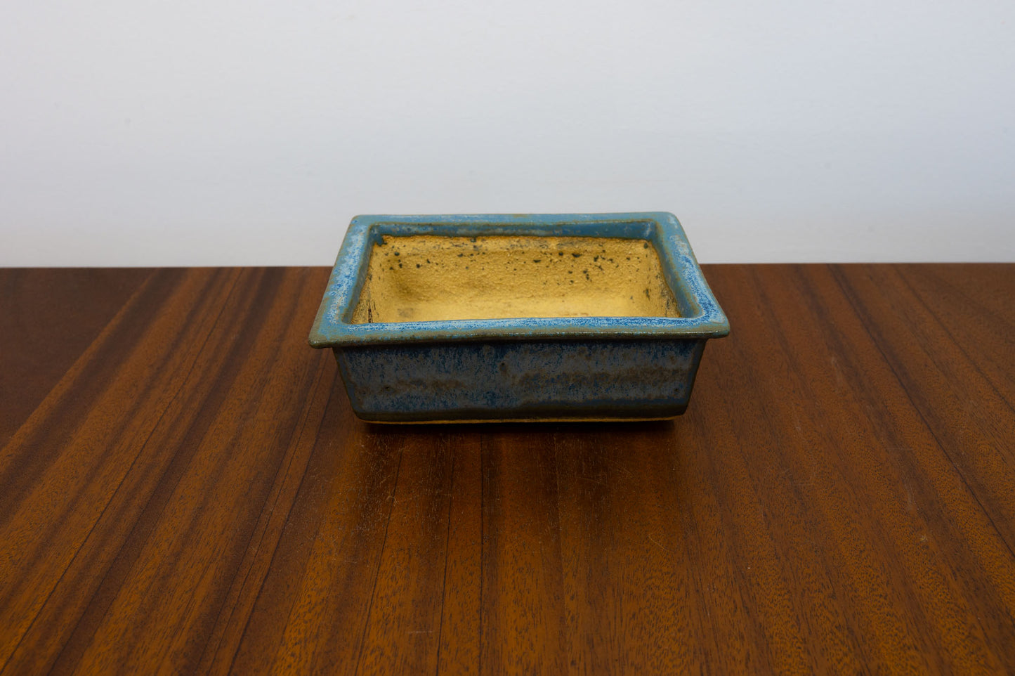 Blue / Grey Rectangular Bonsai Pot 13cm