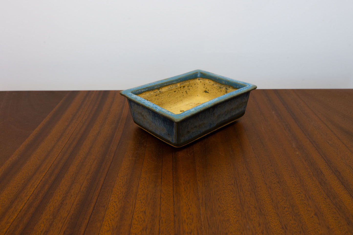 Blue / Grey Rectangular Bonsai Pot 13cm