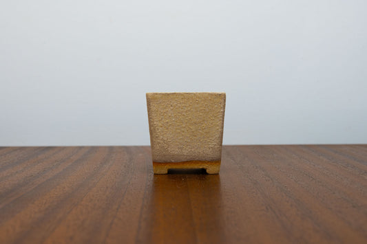 Oatmeal Mini Cascade Cube Ceramic Bonsai Pot 4.5cm