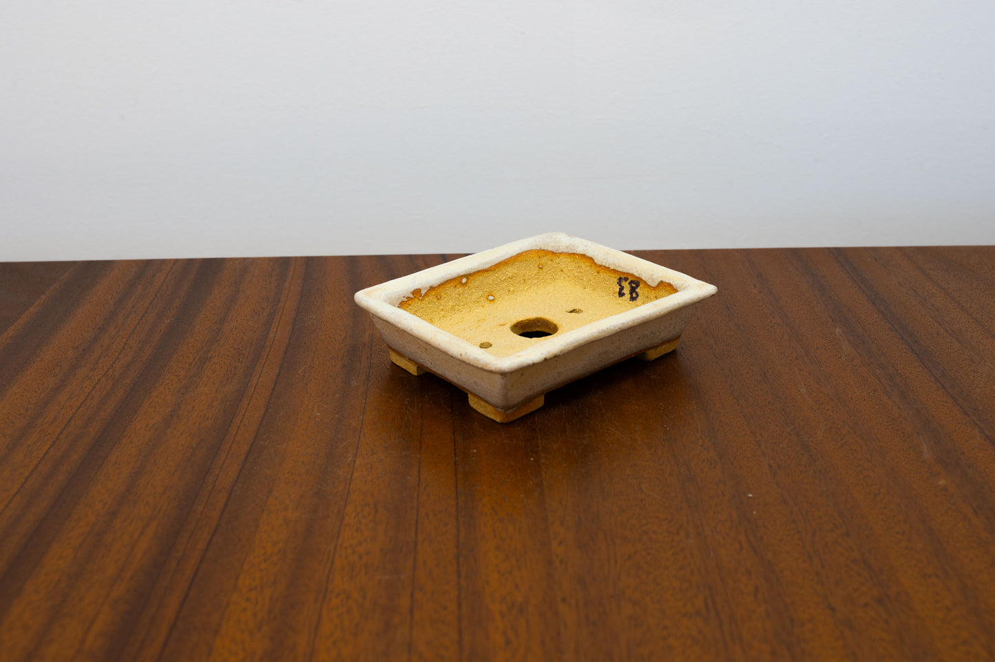 Oatmeal  Rectangular Bonsai Dish 9.5cm