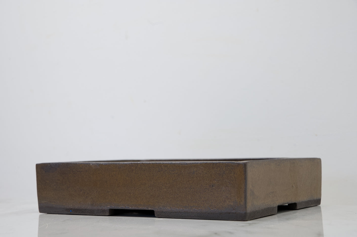 Venus Brown Shallow Rectangular Ceramic Bonsai 25cm Dish