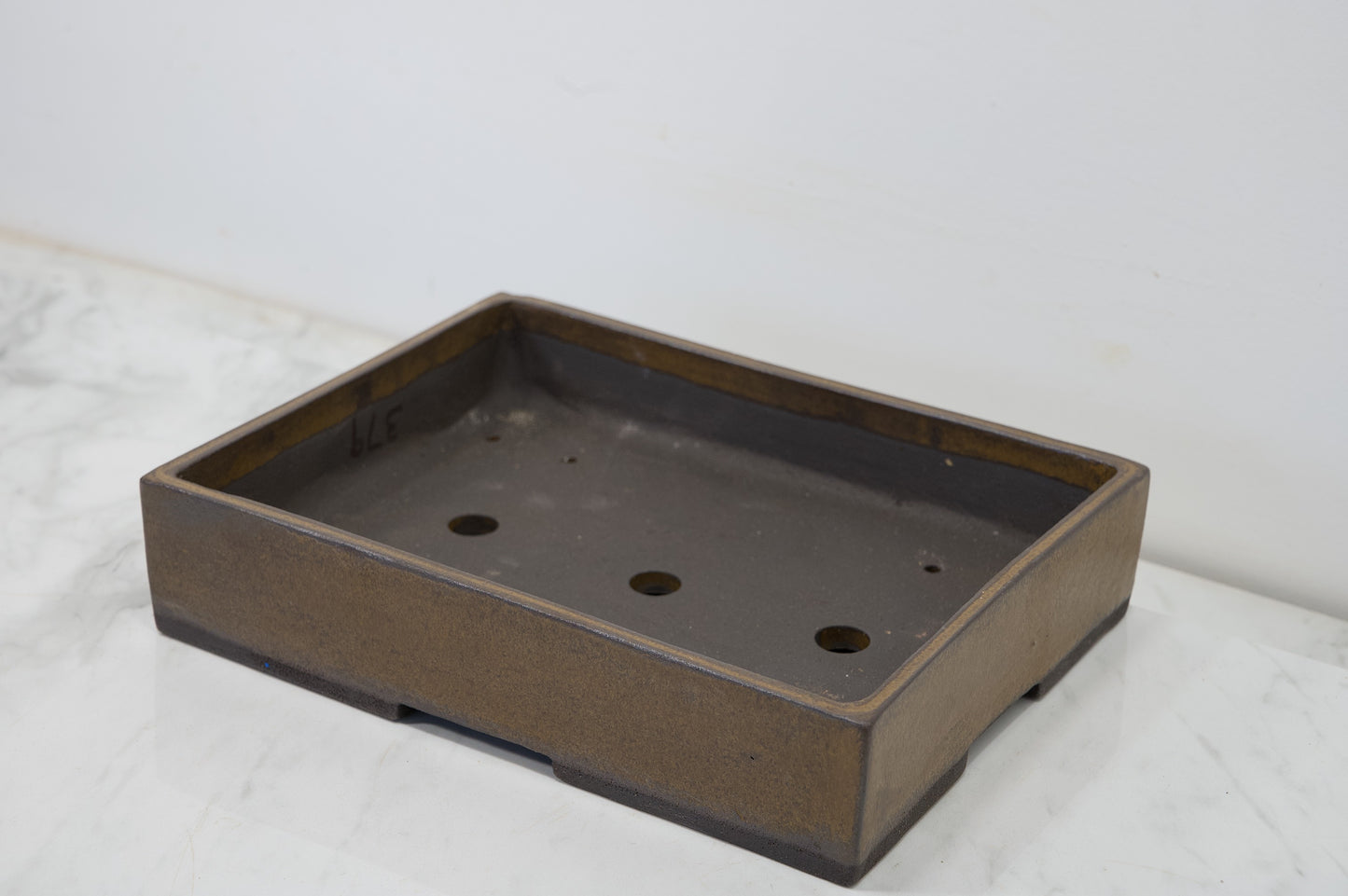 Venus Brown Shallow Rectangular Ceramic Bonsai 25cm Dish