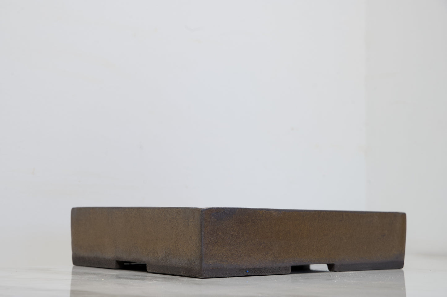 Venus Brown Shallow Rectangular Ceramic Bonsai 25cm Dish