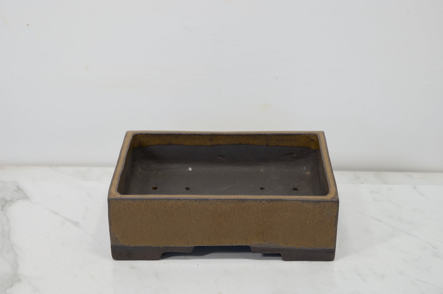 Venus Brown Rectangular Ceramic 21cm Bonsai Dish
