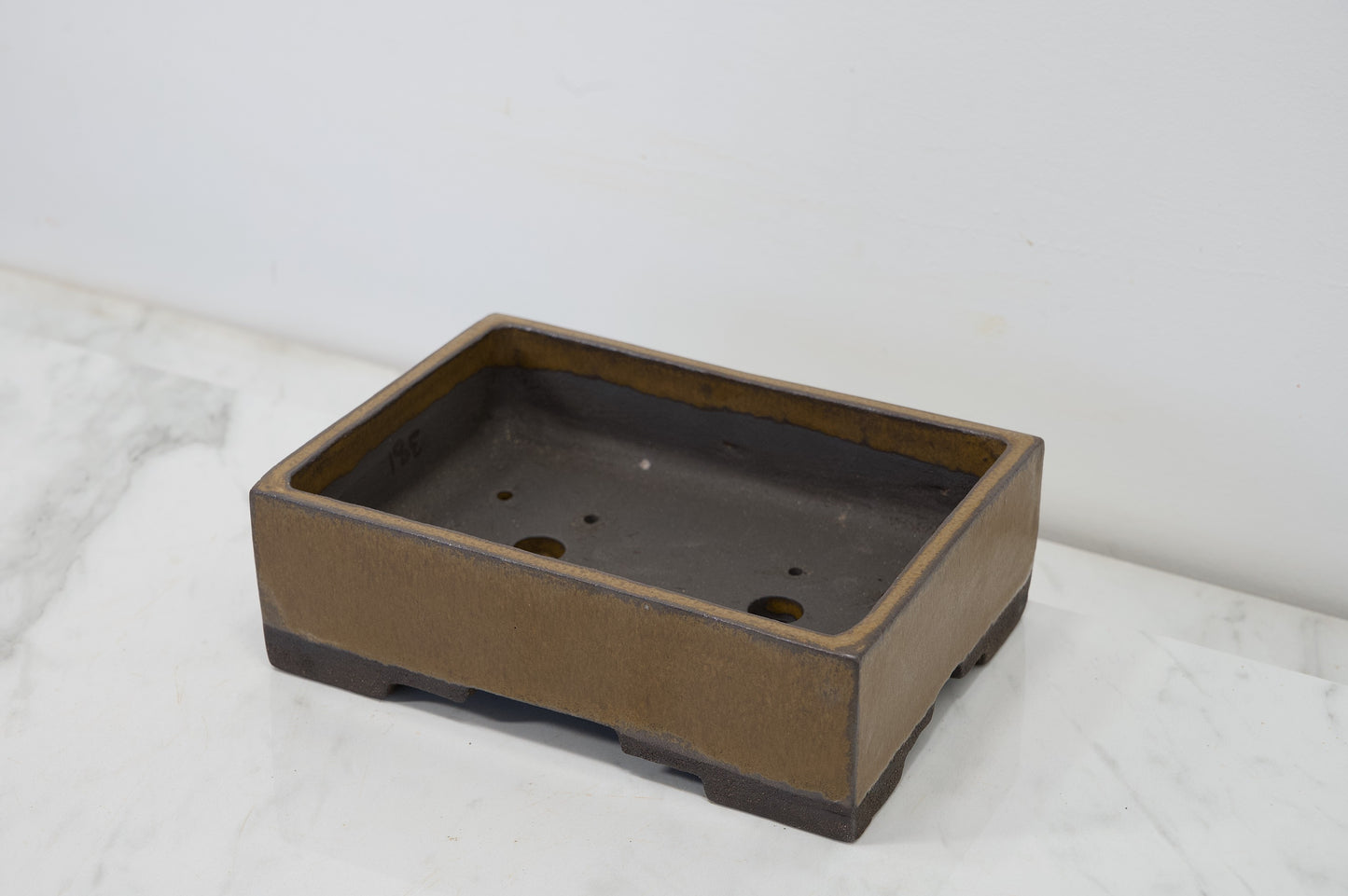 Venus Brown Rectangular Ceramic 21cm Bonsai Dish