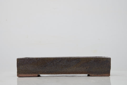 Glazed 17.5cm Rustic 'Mame' Ceramic Trough Pot