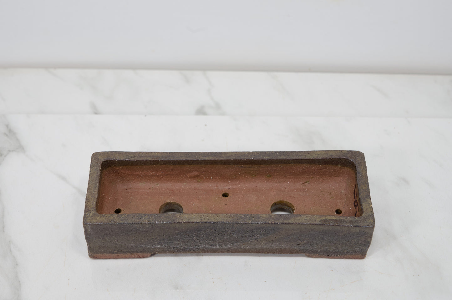 Glazed 17.5cm Rustic 'Mame' Ceramic Trough Pot