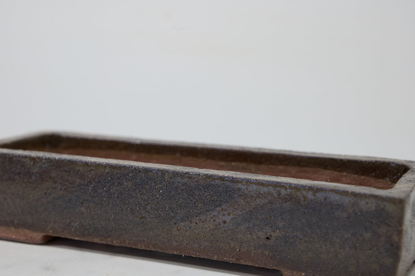 Glazed 17.5cm Rustic 'Mame' Ceramic Trough Pot