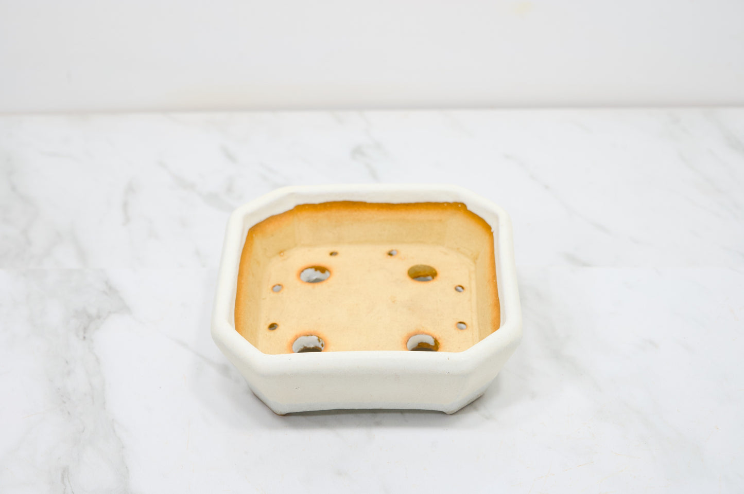 Romantic Cream  Shallow Square Ceramic 14cm Dish