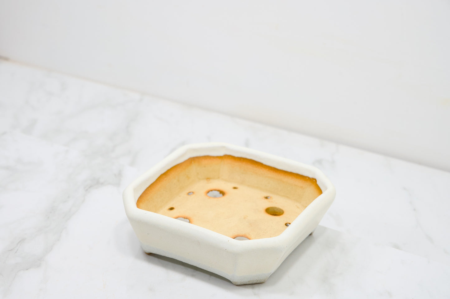 Romantic Cream  Shallow Square Ceramic 14cm Dish